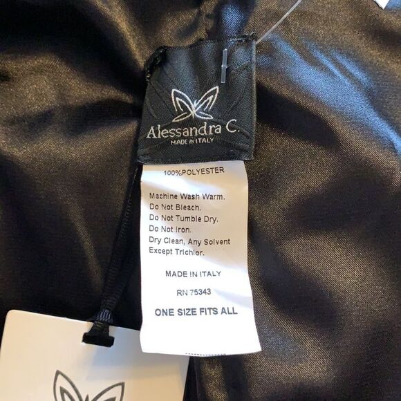 Alessandra C Black Soft Faux Fur Vest with side Pockets Made in Italy - Picture 8 of 10